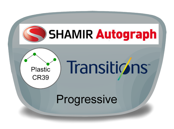 Shamir Autograph Digital (HD) Progressive Plastic Transitions Lenses