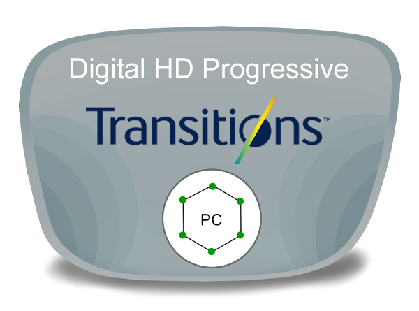 Digital (HD) Progressive Polycarbonate Transitions Lenses