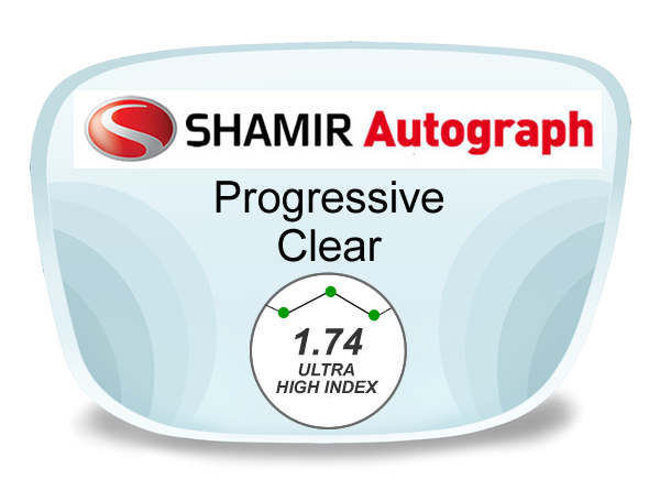 Shamir Autograph Digital (HD) Progressive High Index 1.74 Lenses