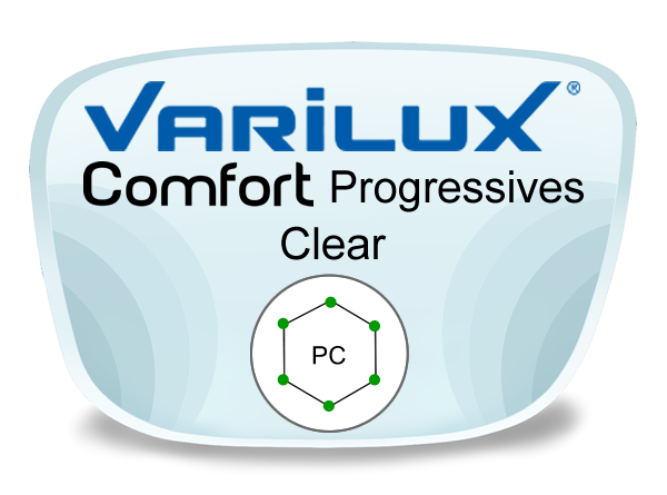 Varilux Comfort Drx Progressive (no-line) Polycarbonate Lenses