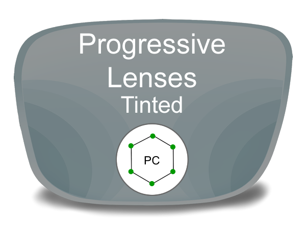 Progressive (no-line) Polycarbonate Tinted Lenses