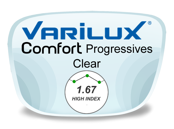 Varilux Comfort Drx Progressive (no-line) High Index 1.67 Lenses