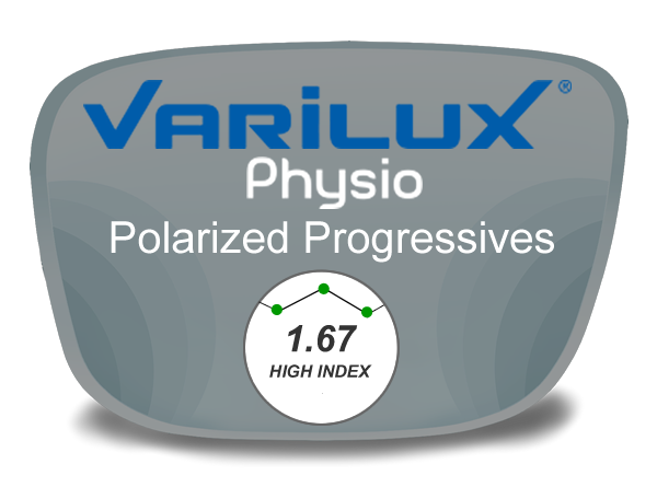 Varilux Physio Drx Progressive (no-line) High Index 1.67 Polarized Lenses