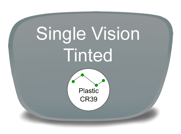 Single Vision Plastic Tinted Lenses