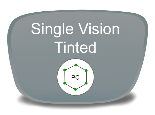 Single Vision Polycarbonate Tinted Lenses